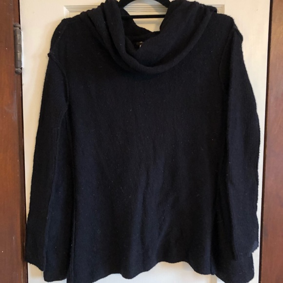 Free People Black Cowel Neck Sweater - Picture 2 of 5